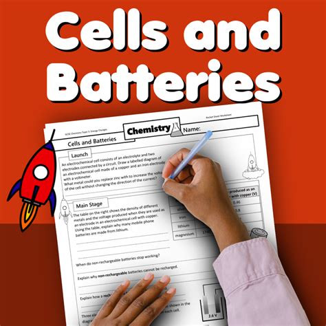 Cells And Batteries Home Learning Worksheet Gcse Rocketsheets Co Uk