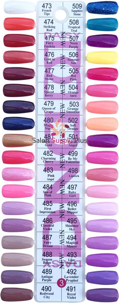 0003 Dnd Duo Gel Duo Set Color Chart 3 Set 36 Colors Gelnailscolors Dnd Nails Dnd Gel