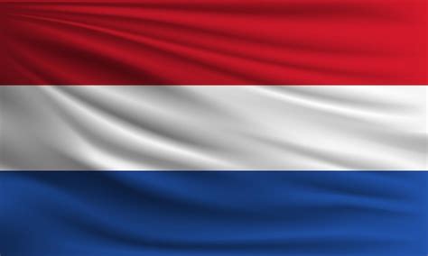 Bandeira Vetorial Da Holanda Uma Palma Vetor Premium