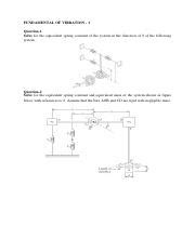 FUNDAMENTAL OF VIBRATION 1 Pdf FUNDAMENTAL OF VIBRATION 1 Question