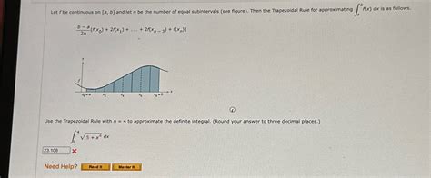 Solved Let F Be Continuous On A B And Let N Be The Number Chegg