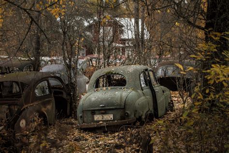 Vehicle Plants Car Old Outdoors Abandoned Wreck HD Wallpaper