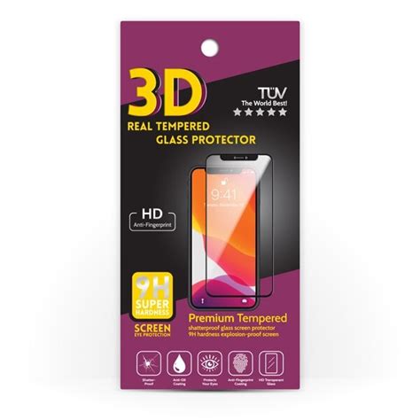 Стъклен протектор, Realme C31, 3D Tempered Glass, Черен - eMAG.bg