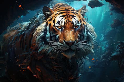 Siberian Tiger Generative Ai Premium Ai Generated Image