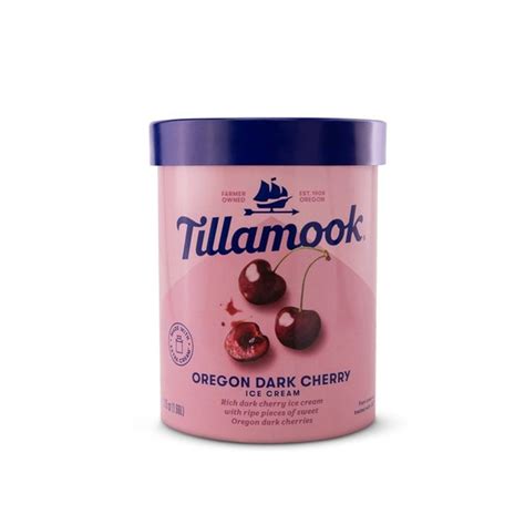 Tillamook Oregon Dark Cherry Ice Cream 56 Oz Instacart