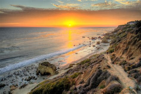 Photo Malibu California Usa Beach Sea Hdr Sun Nature Sunrises And