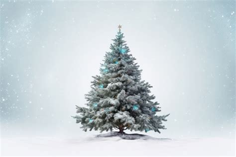 christmas tree snow outdoors nature  photo rawpixel