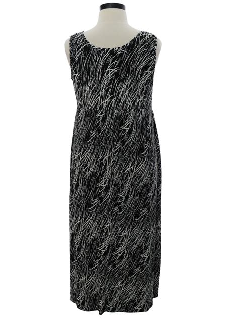 S Retro Dress Late S Dressbarn Womens Taller Fit Black And