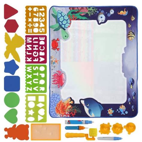 EJ life Tapis éducatif de peinture à colorier Enfants Coloriage