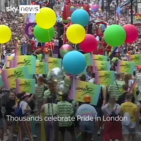 London Pride Thousands Turn Out In Force As The Capital Celebrates 50