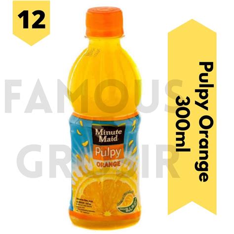 Jual Minute Maid Pulpy Orange Botol 300 Ml 1 Karton Isi 12 Botol