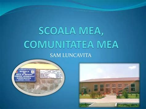 PPT SCOALA MEA COMUNITATEA MEA PowerPoint Presentation Free