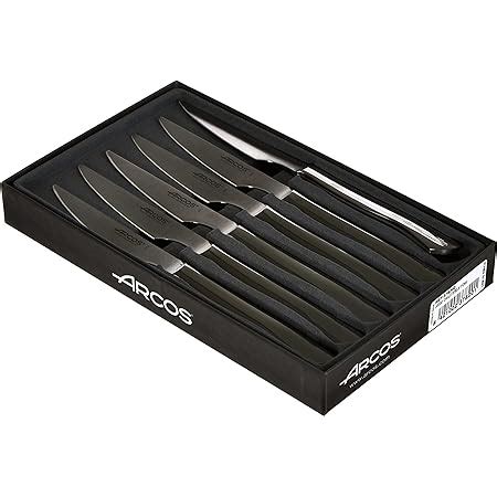 Amazon ARCOS Knives Steak Knife Set 6 Forged Stainless Steel