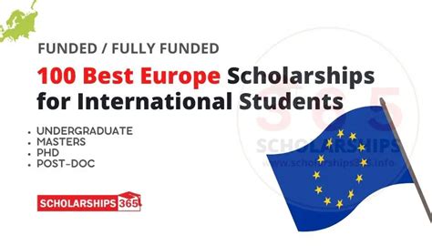 100 Best Europe Universities with Scholarships for international students