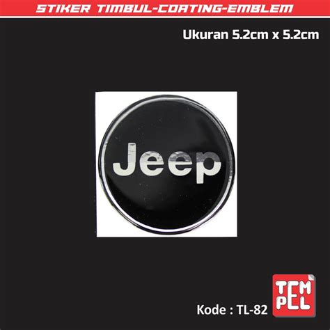 Jual Stiker Timbul Coating Emblem Embos 3D LOGO JEEP Shopee Indonesia