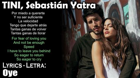 Tini Sebastián Yatra Oye Lyrics Spanish English Español Inglés