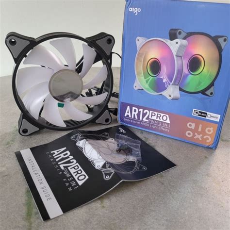 Ventoinha Aigo Ar Pro Rgb Mm Cooler Fan Pwm Pc Gamer