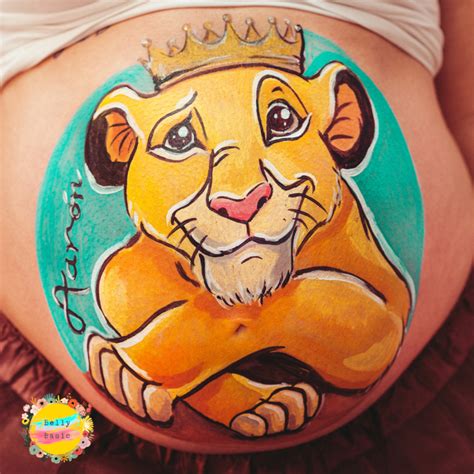 Las 9 mejores ideas de barrigas pintadas del rey león Arte en tu