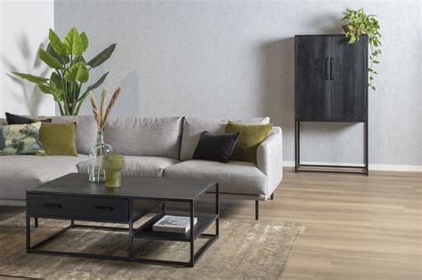 Livingfurn Zwarte Salontafel Kala Cm Max Wonen