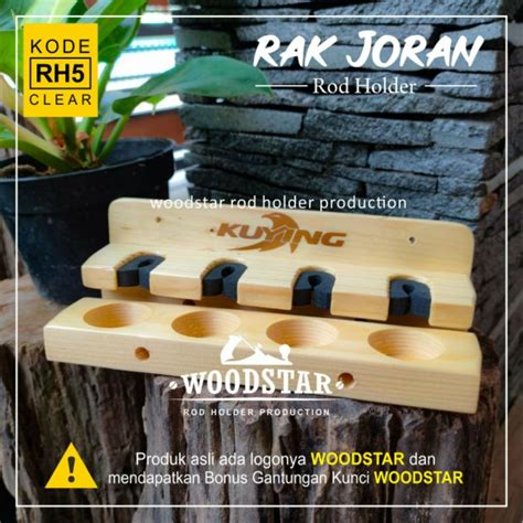 Jual Rak Joran Kayu Rod Holder Atau Rak Untuk Menempatkan Joran Isi