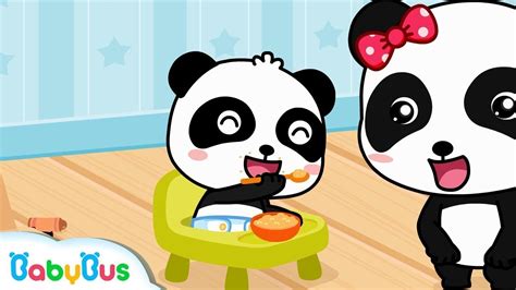 Nursery Rhymes Little Panda Feeds Panda Miumiu Baby Panda Care