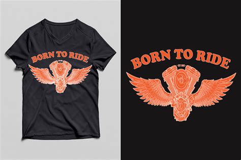 Born To Ride T Shirt Design Graphic By Mdrasel00 · Creative Fabrica