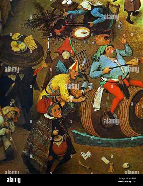 Le combat de Carnaval et Carême détail 1 1559 990 Pieter Bruegel l