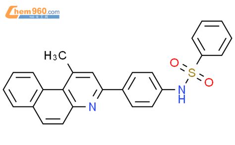 36992 50 4 Benzenesulfonamide N 4 1 Methylbenzo F Quinolin 3 Yl