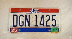 2004-10 Ohio License Plate red white blue DGN 1425 | eBay