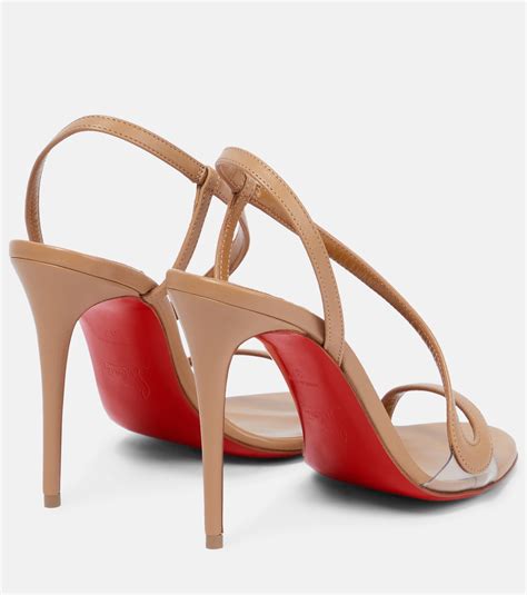 Nudes Rosalie Leather Sandals In Beige Christian Louboutin Mytheresa