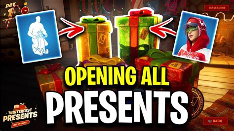 All Fortnite Winterfest Gifts 2022 REVEALED FREE ITEMS YouTube