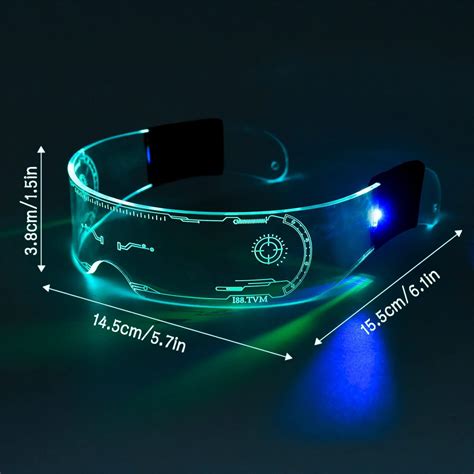 Coriver Gafas Luminosas Led Gafas Led Fiesta Gafas De Ne N Colores