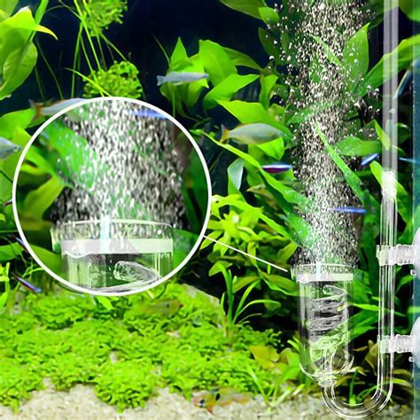 1pc Aquarium CO2 Diffuser Glass Tank Bubble Atomiz Grandado