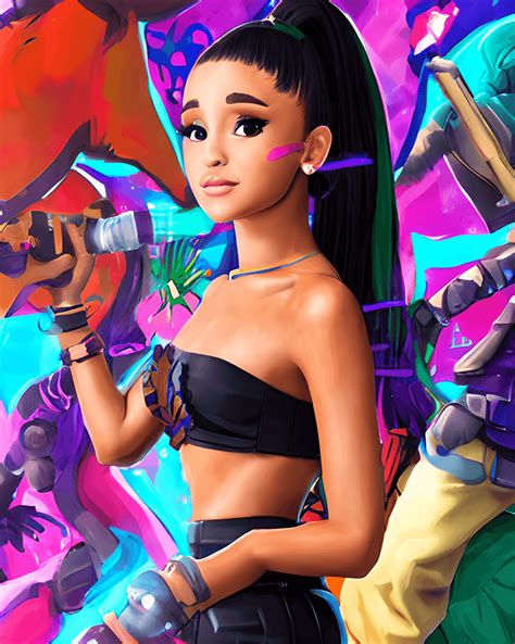 Ariana Grande Fortnite Style Graphic · Creative Fabrica