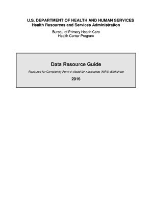 Fillable Online Bphc Hrsa Data Resource Guide Bphc Hrsa Fax Email