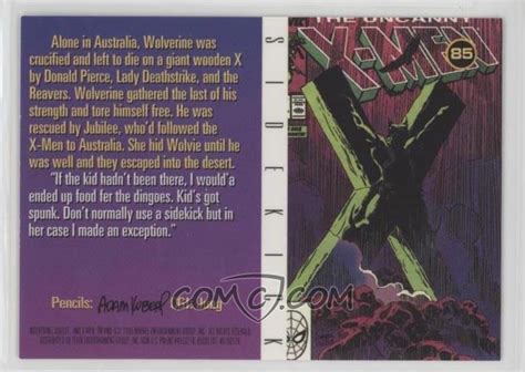 1995 Fleer Ultra Marvel X Men All Chromium Base Gold Signature