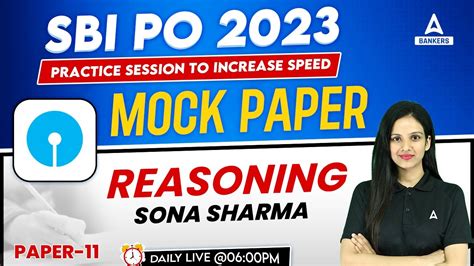 SBI PO Reasoning Mock Paper 11 SBI PO 2023 SBI PO Reasoning By