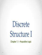 Discrete Structure I Slide Pdf Discrete Structure I Chapter