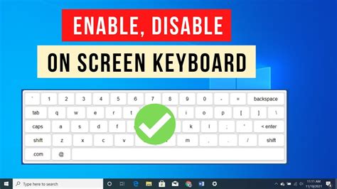 How To Enable Or Disable The Onscreen Keyboard In Windows 10 YouTube