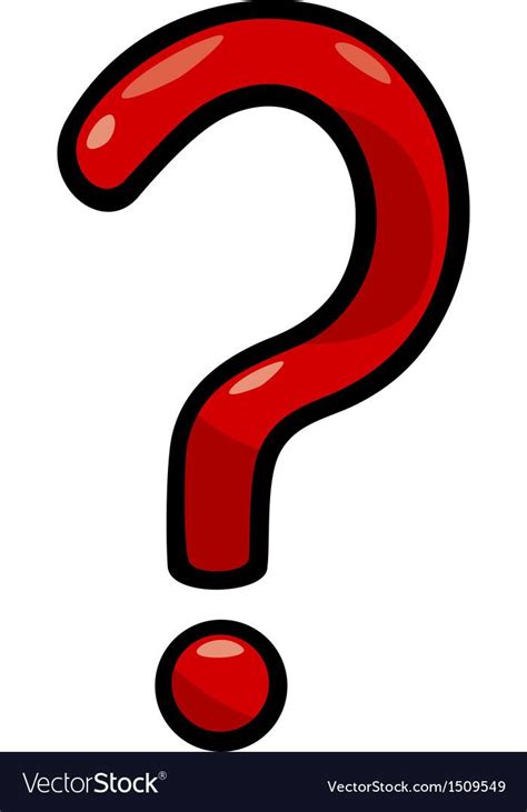 Question mark clip art cartoon vector image on VectorStock | Question ...