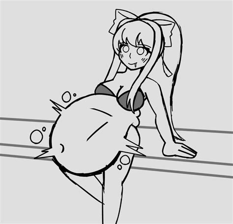 Rule 34 1girls After Vore Alternate Version Available Big Breasts Black And White Doki Doki