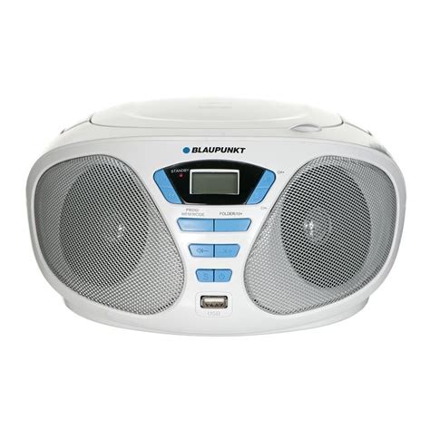 PRZENOŚNY RADIOODTWARZACZ BOOMBOX CD MP3 USB AUX BLAUPUNKT BB5WH II