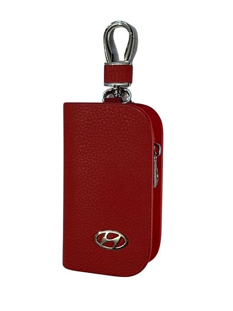 SKÓRZANE ETUI na klucze HYUNDAI logo KLUCZYK samochodowy ELEGANCKI