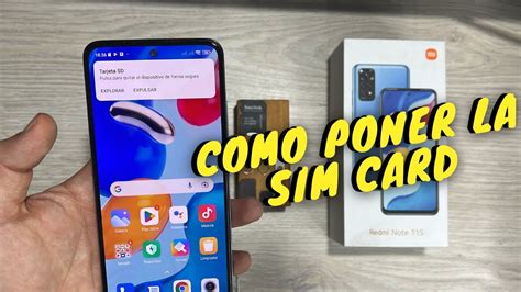 Xiaomi Redmi Note Sc Mo Instalar La Sim Card Y La Micro Sd