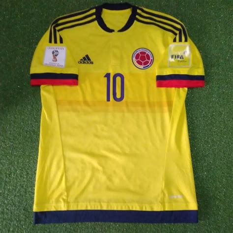 James Rodriguez 10 Colombia Home Jersey 2017 Original Adidas Timnas