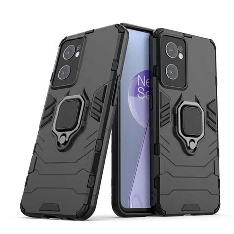 ETUI Do OnePlus Nord CE 2 5G PANCERNE RING ARMOR Czarne Pokrowiec