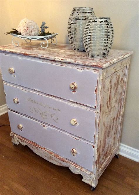 Painted Distressed Vintage Dresser Shabby Chic Dressers Makeover