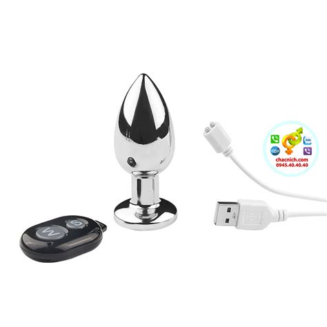 Phích cắm Inox 10 chế độ rung Anal Plug vibration