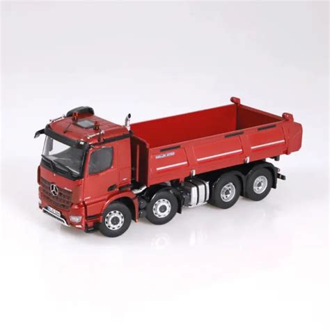 MERCEDES BENZ AROCS 8X4 Meiller Tipper Rouge Métallique Nzg 1066 10