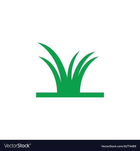 Grass Logo Royalty Free Vector Image Vectorstock